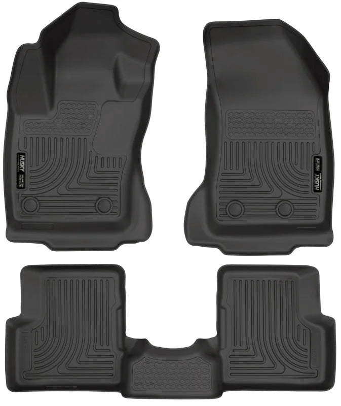 Husky Liners 2015 Jeep Renegade Weatherbeater Black Front and Second Row Floor Liners - Main Product View
