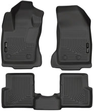Load image into Gallery viewer, Husky Liners 2015 Jeep Renegade Weatherbeater Black Front and Second Row Floor Liners - Main Product View