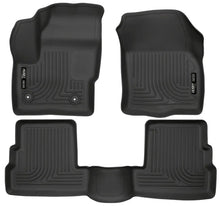 Load image into Gallery viewer, Husky Liners 2015 Lincoln MKC WeatherBeater Black Front &amp; Second Seat Floor Liner - Main Product View