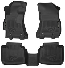 Load image into Gallery viewer, Husky Liners 2015 Subaru Legacy/Outback Weatherbeater Black Front &amp; 2nd Seat Floor Liners - Main Product View