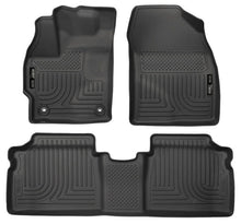 Load image into Gallery viewer, Husky Liners 2015 Toyota Prius WeatherBeater Black Front &amp; 2nd Seat Floor Liners - Main Product View