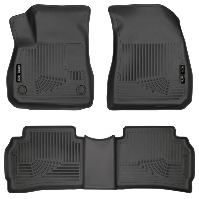Husky Liners 2016 Chevy Malibu Weatherbeater Black Front & 2nd Seat Floor Liners (Footwell Coverage) - Main Product View