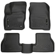 Load image into Gallery viewer, Husky Liners 2016 Ford Focus Weatherbeater Front and 2nd Seat Floor Liners - Black - Main Product View