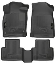 Load image into Gallery viewer, Husky Liners 2016 Honda Civic (4DR) WeatherBeater Combo Black Floor Liners - Main Product View
