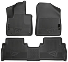 Load image into Gallery viewer, Husky Liners 2016 Kia Sorento WeatherBeater Combo Black Floor Liners - Main Product View