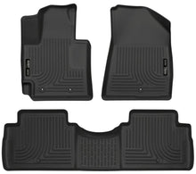 Load image into Gallery viewer, Husky Liners 2016 Kia Soul Weatherbeater Black Front &amp; 2nd Seat Floor Liners (Footwell Coverage) - Main Product View