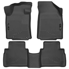 Load image into Gallery viewer, Husky Liners 2016 Nissan Maxima WeatherBeater Front and Second Row Black Floor Liners - Main Product View
