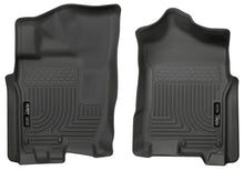Load image into Gallery viewer, Husky Liners 2016 Nissan Titan XD Crew Cab WeatherBeater Front Row Black Floor Liners - Main Product View