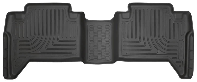 Husky Liners 2016 Toyota Tacoma Crew Cab WeatherBeater 2nd Row Black Floor Liners - Main Product View
