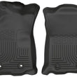 Load image into Gallery viewer, Husky Liners 2016 Toyota Tacoma w/ Manual Trans WeatherBeater Front Black Floor Liners - Main Product View