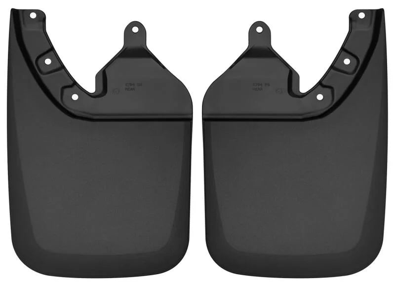 Husky Liners 2016 Toyota Tacoma w/ OE Fender Flares Custom Molded Rear Mud Guards - Black - Main Product View
