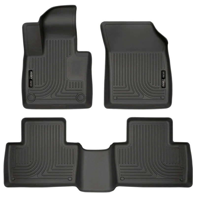 Husky Liners 2016 Volvo XC90 Weatherbeater Front and Rear Black Floor Liners - Main Product View