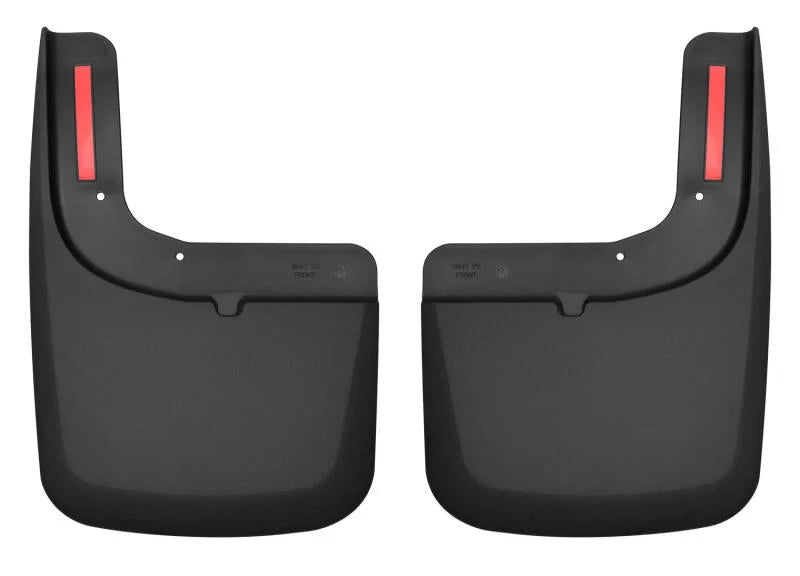 Husky Liners 2017 Ford F-250 / F-350 Super Duty Black Front Mud Guards (w/Flares) - Main Product View