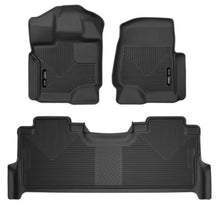 Load image into Gallery viewer, Husky Liners 2017 Ford F-250 Super Duty Crew Cab X-Act Contour Black Front &amp; Rear Floor Liners - Additional View 12