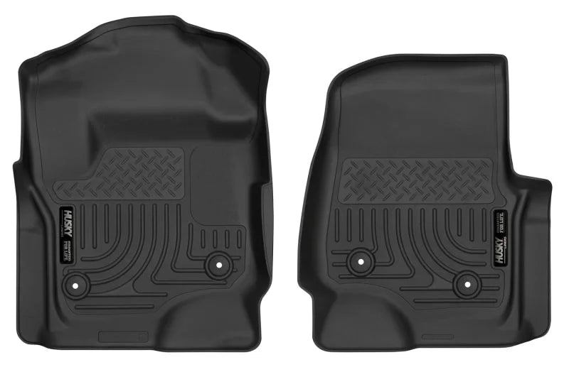Husky Liners 2017 Ford F250 Crew Cab Vinyl X-Act Contour Black Floor Liners - Main Product View