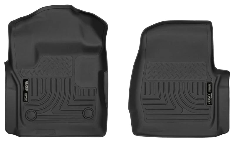 Husky Liners 2017 Ford F250/F350 Series Standard Cab X-Act Contour Black Floor Liners - Main Product View