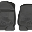 Load image into Gallery viewer, Husky Liners 2017 Ford Super Duty (Crew Cab / Super Cab) WeatherBeater Black Front Floor Liners - Main Product View