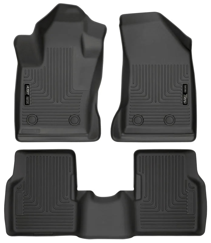 Husky Liners 2017 Jeep Compass Weatherbeater Black Front & 2nd Seat Floor Liners - Main Product View