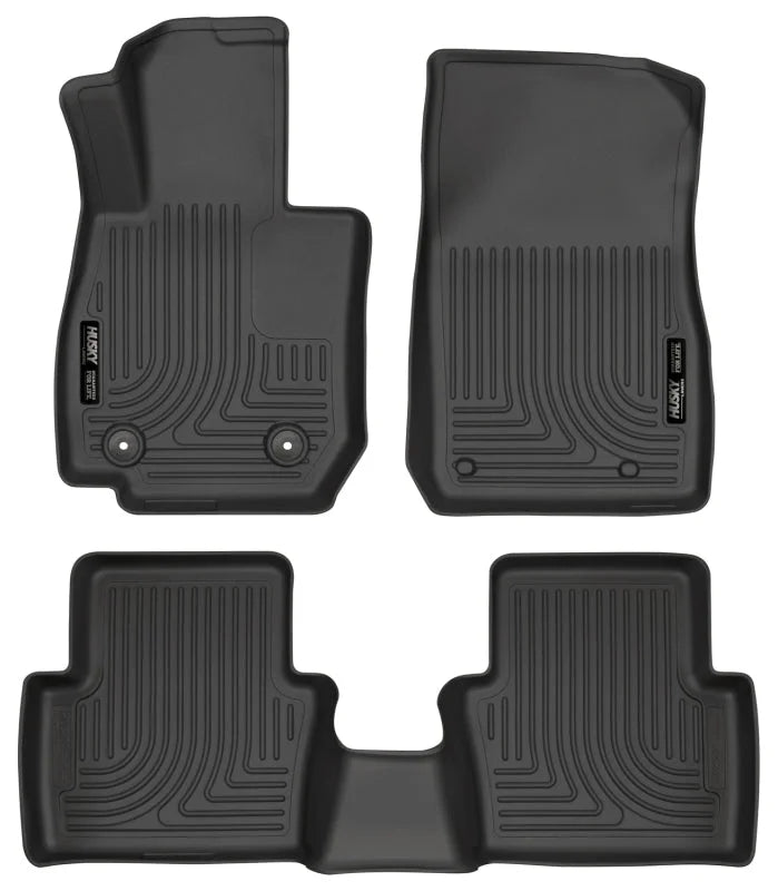 Husky Liners 2017 Mazda CX-3 Weatherbeater Black Front & 2nd Seat Floor Liners - Main Product View