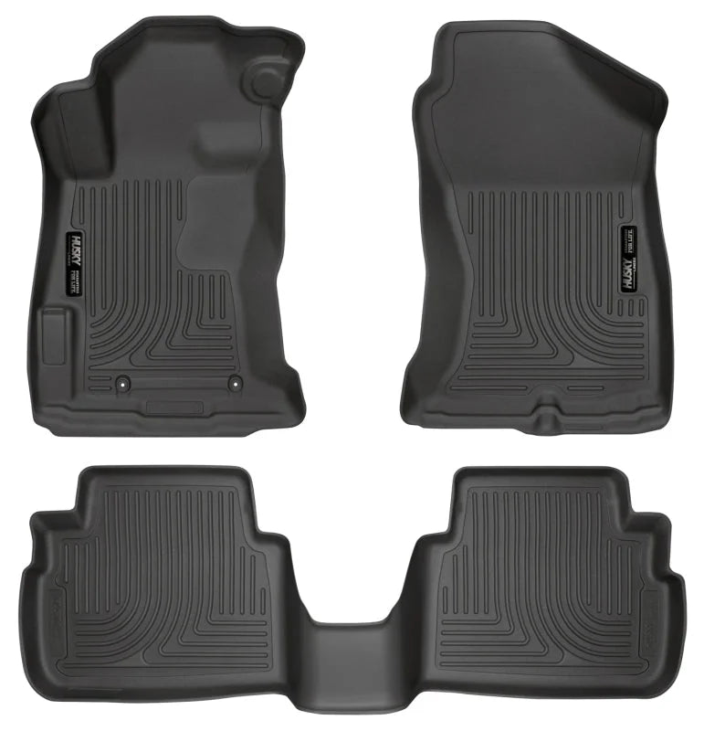 Husky Liners 2017 Subaru Impreza Weatherbeater Black Front & 2nd Seat Floor Liners - Main Product View