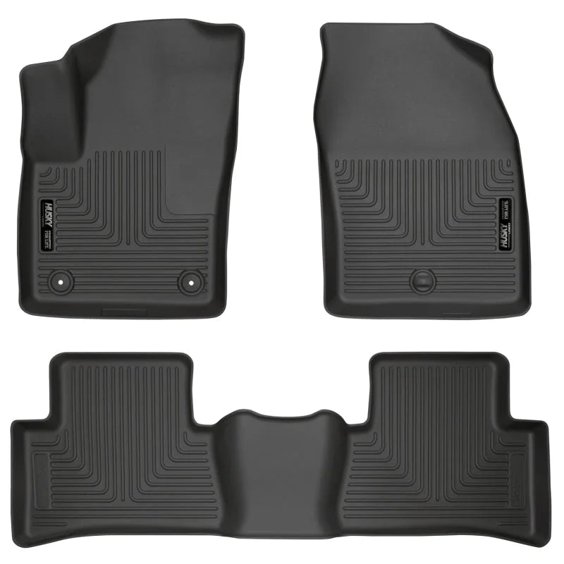 Husky Liners 2018 Toyota CH-R Weatherbeater Black Front & 2nd Seat Floor Liners - Main Product View