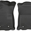Load image into Gallery viewer, Husky Liners 2018 Toyota Tacoma Double Cab WeatherBeater Black Front Floor Liners - Main Product View