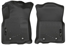 Load image into Gallery viewer, Husky Liners 2018 Toyota Tacoma Double Cab WeatherBeater Black Front Floor Liners - Main Product View