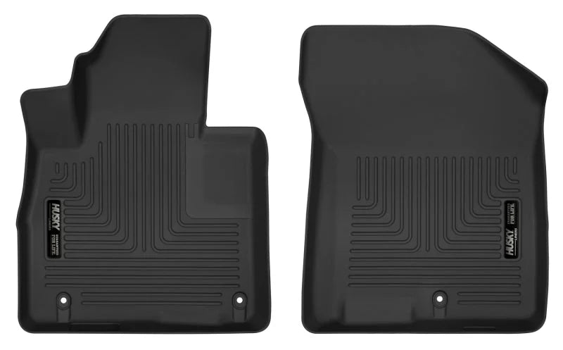 Husky Liners 2019-2020 Hyundai Santa Fe X-Act Contour Black Floor Liners -Front - Main Product View