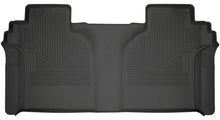 Load image into Gallery viewer, Husky Liners 2019 Chevrolet Silverado 1500 Crew Cab WeatherBeater Black 2nd Row Floor Liners - Main Product View