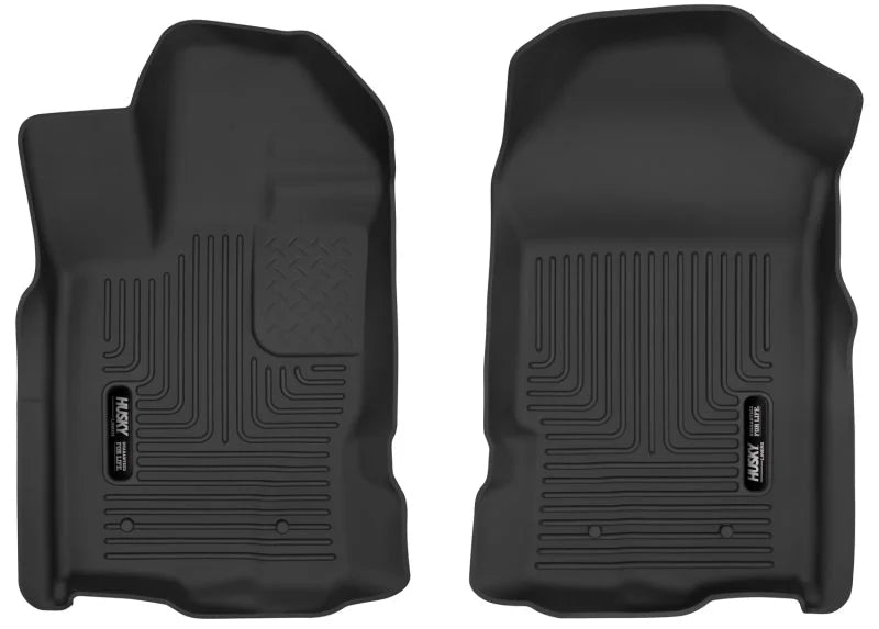 Husky Liners 2019+ Ford Ranger Black Front Floor Liners - Main Product View