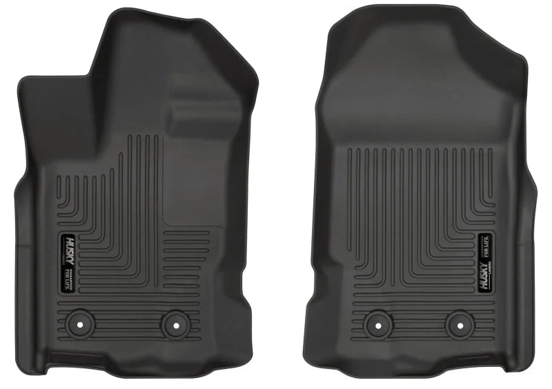 Husky Liners 2019 Ford Ranger SuperCrew Cab & SuperCab WeatherBeater Black Floor Liners - Main Product View