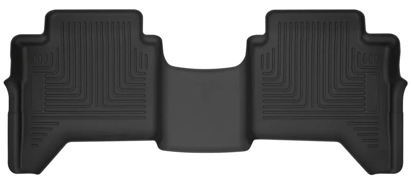 Husky Liners 2019 Ford Ranger SuperCrew Cab X-Act Contour Black Floor Liners (2nd Row) - Main Product View