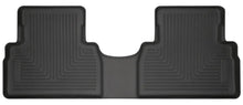 Load image into Gallery viewer, Husky Liners 2019 Hyundai Santa Fe WeatherBeater 2nd Row Black Floor Liners - Main Product View