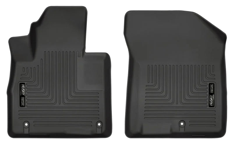 Husky Liners 2019 Hyundai Santa Fe WeatherBeater Black Front Floor Liners - Main Product View