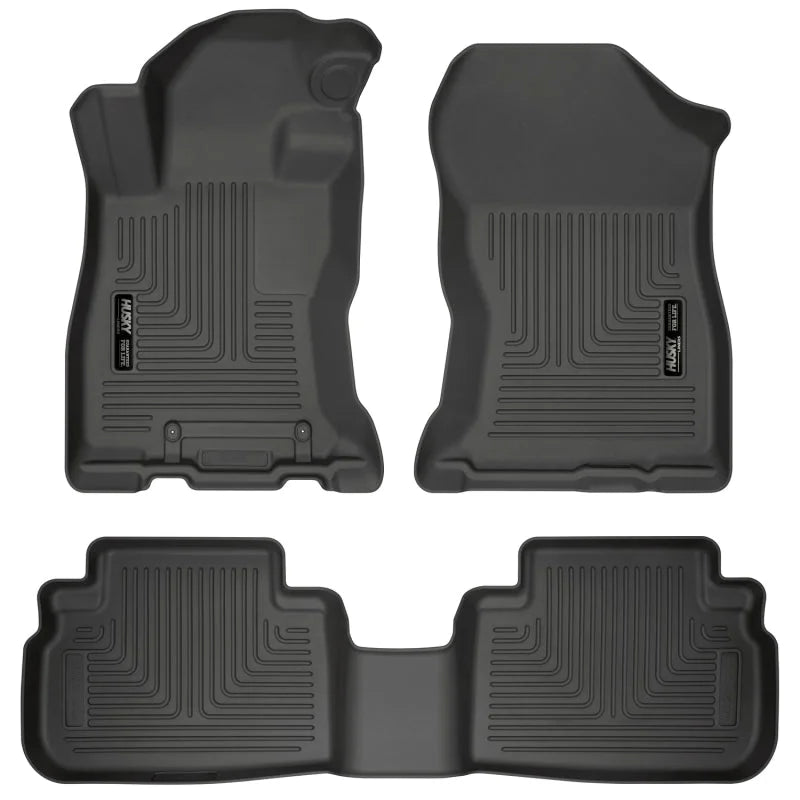 Husky Liners 2019 Subaru Forester Weatherbeater Black Front & 2nd Seat Floor Liners - Main Product View