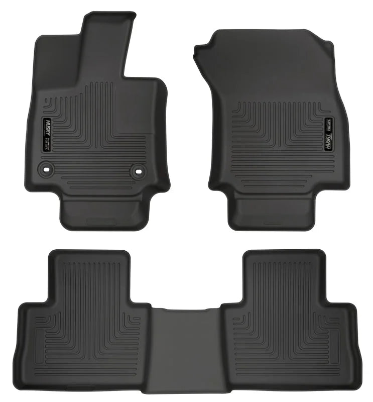Husky Liners 2019 Toyota RAV4 Weatherbeater Black Front & 2nd Seat Floor Liners - Main Product View