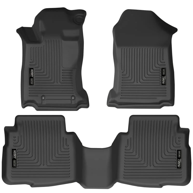 Husky Liners 2020 Subaru Legacy/Outback WeatherBeater Black Front & 2nd Seat Floor Liners - Main Product View