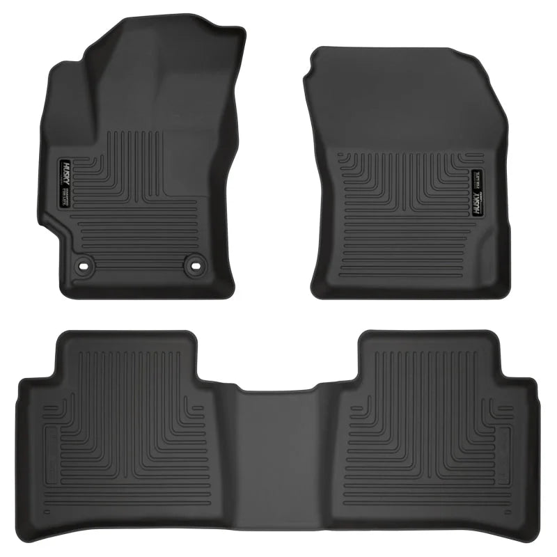 Husky Liners 2020 Toyota Corolla Weatherbeater Black Front & 2nd Seat Floor Liners - Main Product View