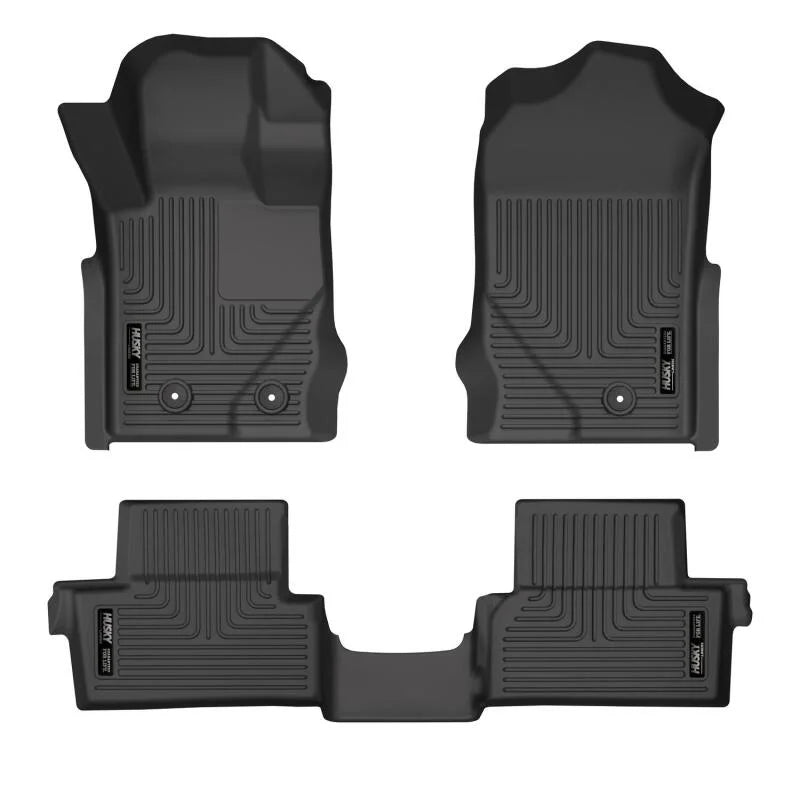 Husky Liners 2021 Ford Bronco 2 Door Weatherbeater Front & 2nd Seat Floor Liners - Black - Main Product View