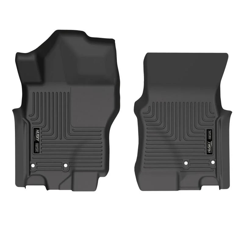 Husky Liners  2022 Nissan Frontier King Cab Ext. Cab/CC  WeatherBeater Black Front Floor Liners - Main Product View