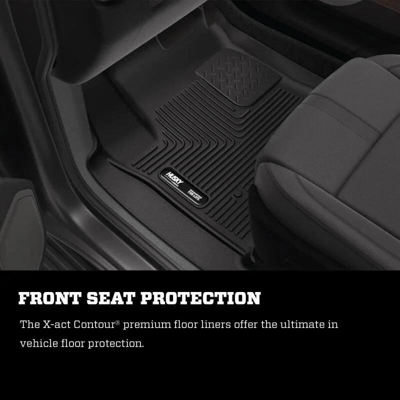 Husky Liners 2022 Toyota Tundra CrewMax X-ACT Front & 2nd Seat Floor Liner - Blk - Additional View 7