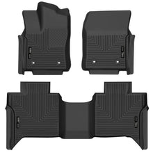 Load image into Gallery viewer, Husky Liners 2022 Toyota Tundra DC X-ACT Front &amp; 2nd Seat Floor Liner - Blk - Main Product View