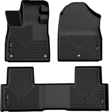 Load image into Gallery viewer, Husky Liners 2023 Honda Pilot Weatherbeater Black Front &amp; 2nd Seat Floor Liners - Main Product View