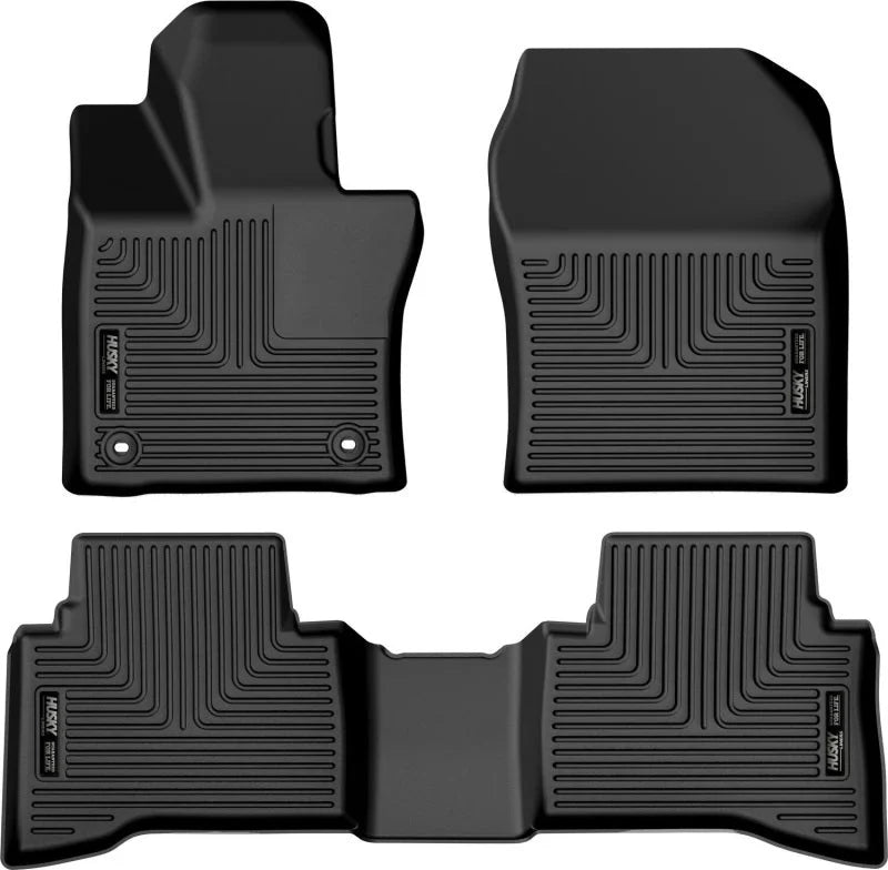 Husky Liners 2023 Toyota Prius Weatherbeater Black Front & 2nd Seat Floor Liners - Main Product View