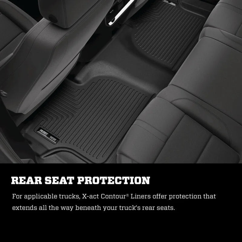 Husky Liners 2024+ Chevy Traverse / 2024+ GM Acadia X-Act Contour Rear Seat Floor Liners - Black - Additional View 7