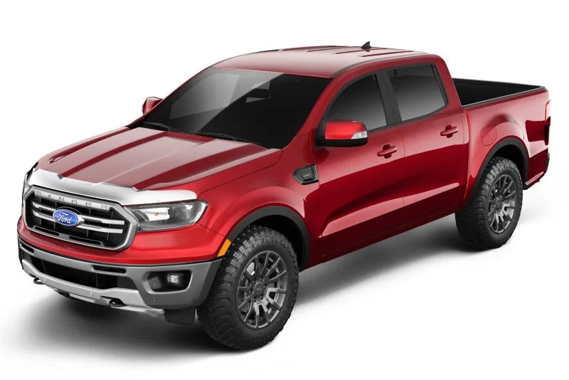 Husky Liners 2024 Ford Ranger Aeroskin Hood Protector - Chrome - Side View