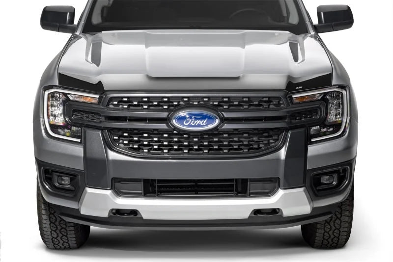 Husky Liners 2024 Ford Ranger Aeroskin Hood Protector - Smoke - Side View