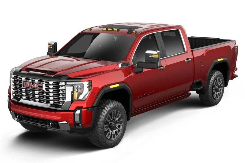 Husky Liners 2024 GMC Sierra 2500/3500HD Aeroskin Hood Protector - Smoke - Side View