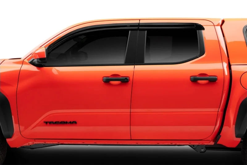 Husky Liners 2024 Toyota Tacoma DC Ventvisor Low Profile (4pc) - Smoke - Installation View