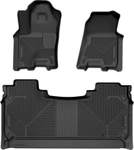 Load image into Gallery viewer, Husky Liners 2025 RAM 1500 CC Weatherbeater Front &amp; 2nd Seat Floorliner (3pc Set) - Blk - Main Product View